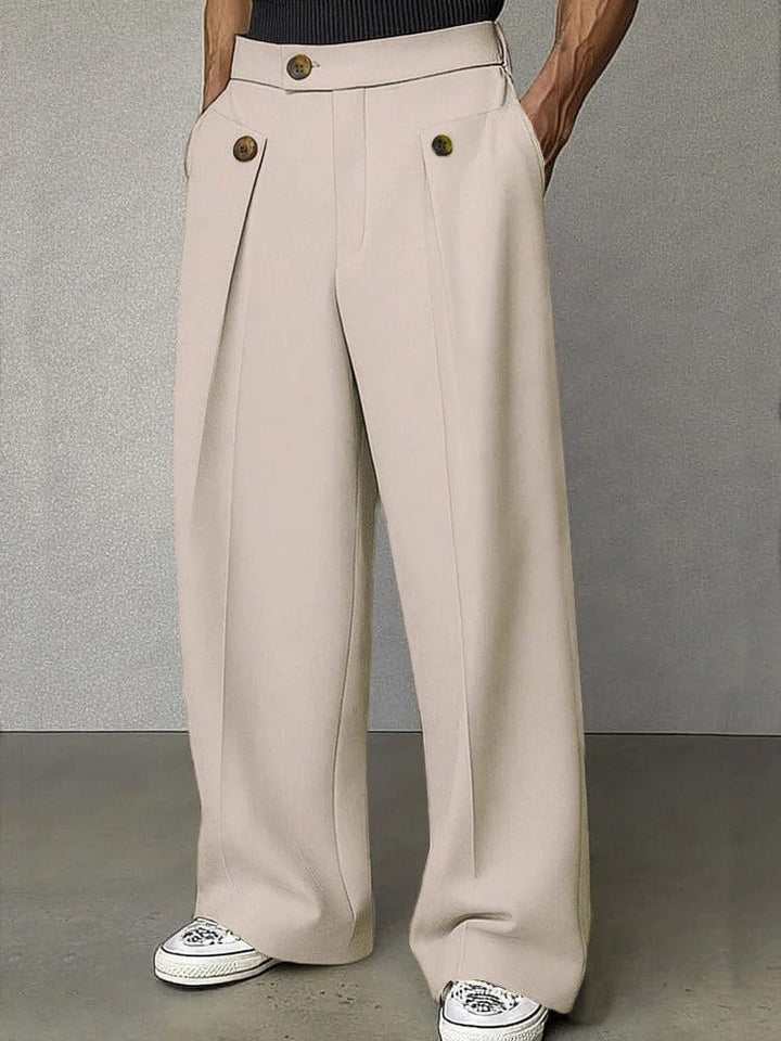 Owen | Daniel Straight Wide-Leg Trousers