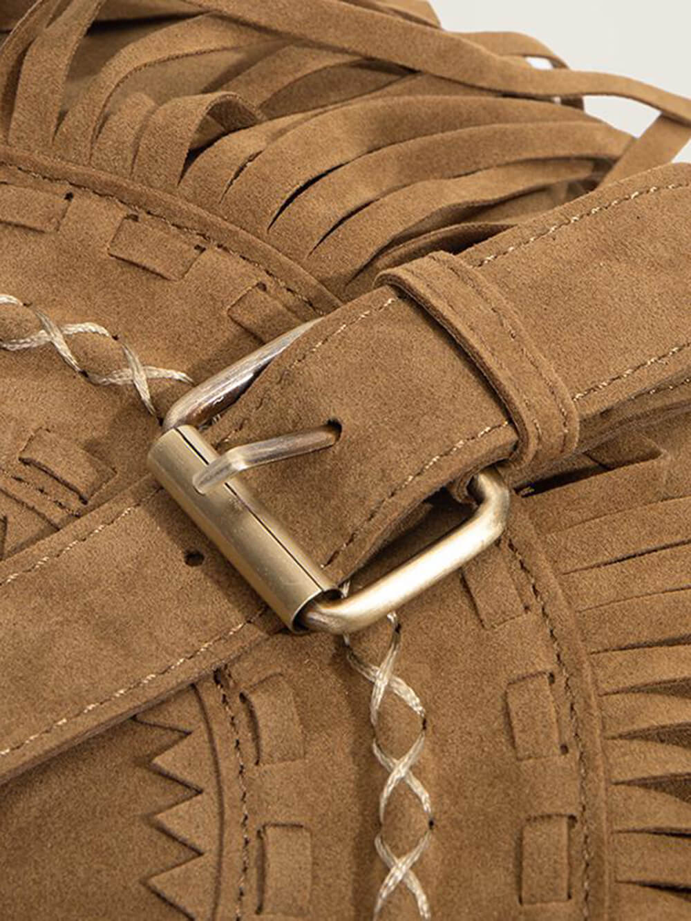 Riley™ | Handmade Bag with Fringes and Buckle